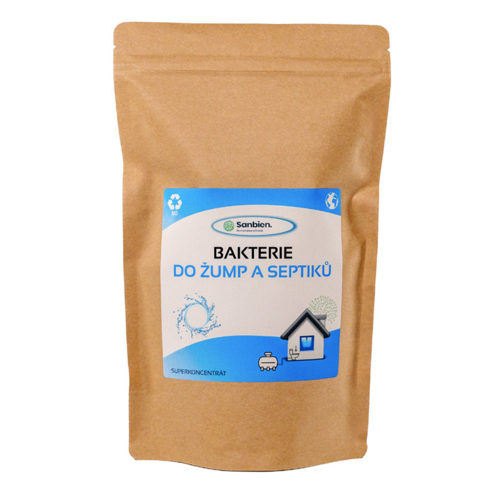 Sanbien Superkoncentrát 0,5kg bakterie do žump a septiků-kompostovatelný obal