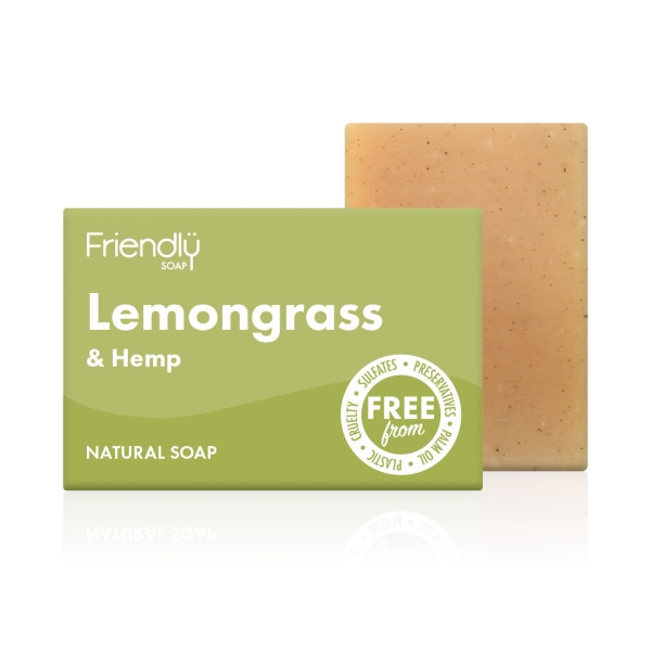 Friendly Soap přírodní mýdlo citronová tráva a konopí 95g