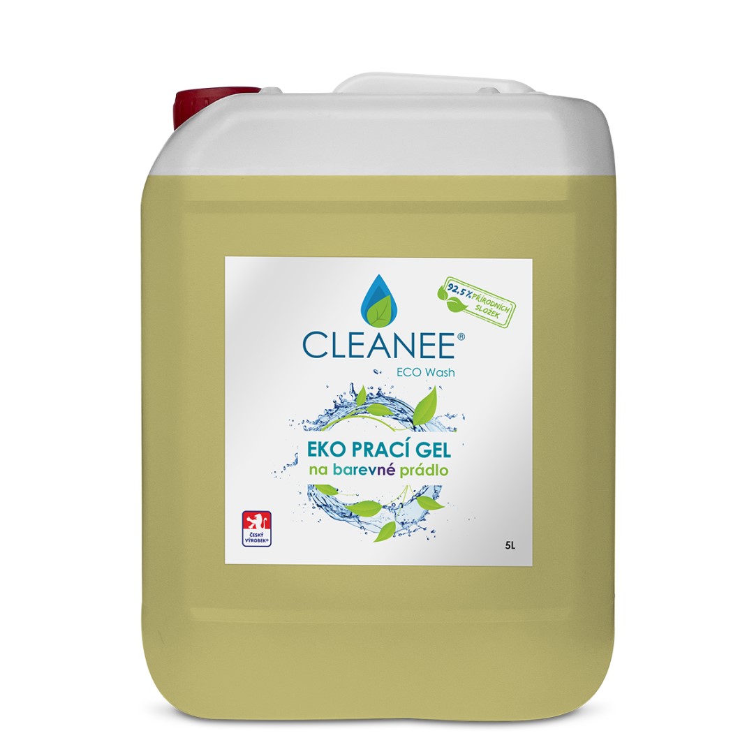 CLEANEE ECO Prací gel na barevné prádlo 5l