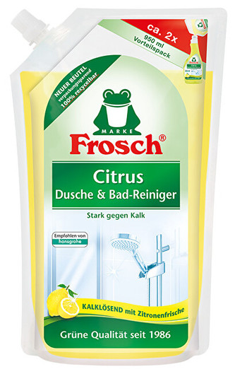 Frosch EKO čistič na koupelny a sprchy s citronem náhradní náplň 950ml