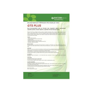 GTS Plus-Bio-enzymatický prostředek pro likvidaci tuků