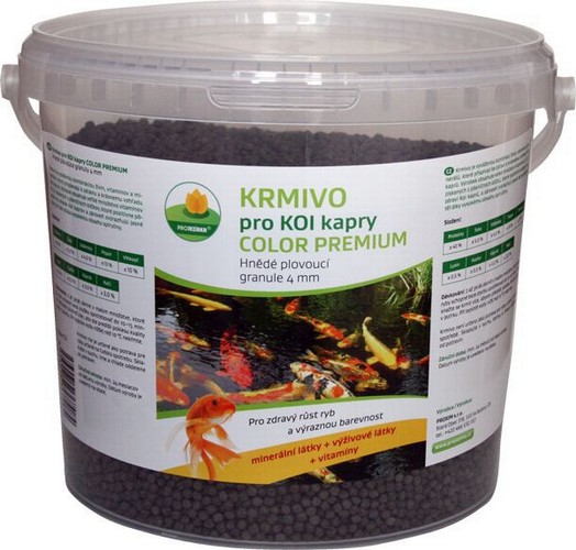 Proxim KOI color premium 2l hnědé plovoucí granule