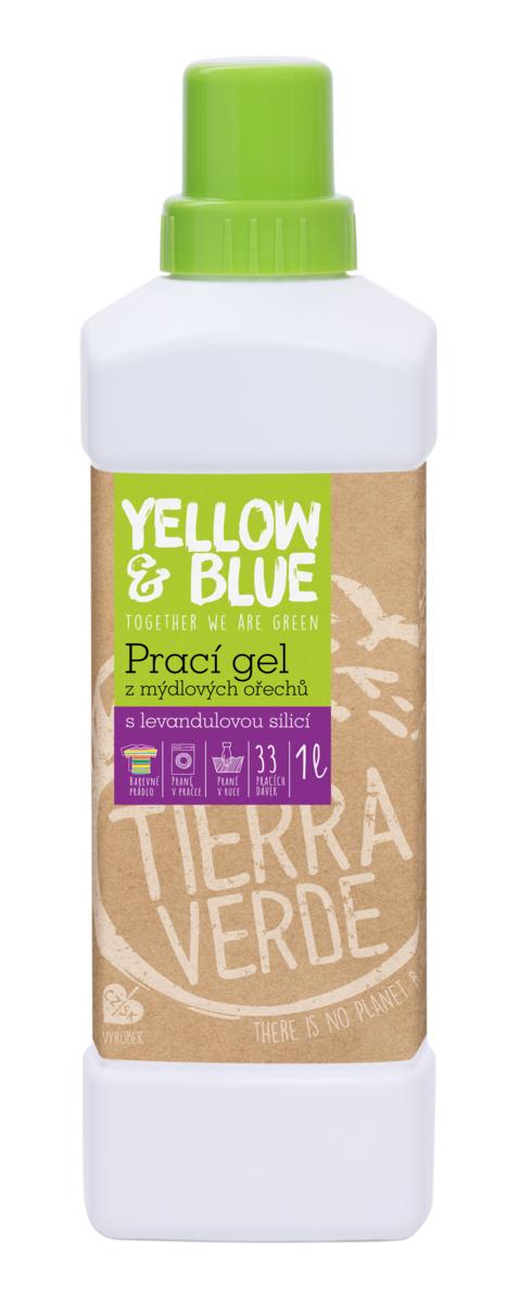 Yellow & Blue Prací gel z mýdlových ořechů s levandulovou silicí 1l