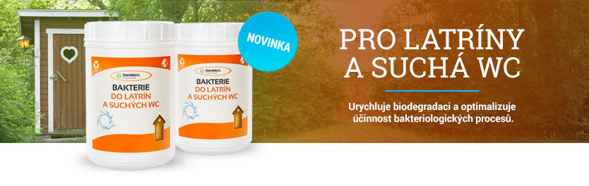 Sanbien Bakterie do latrín a suchých WC 0,5kg
